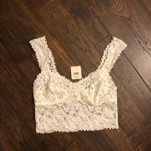 NWT Intimately Free People ivory lace bralette